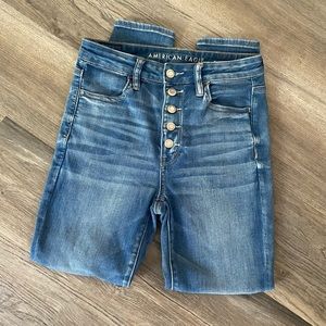 American Eagle Button Fly, Hi Rise Skinny Jeans
